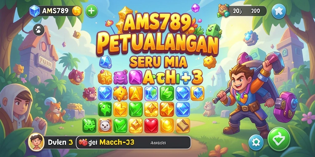 Tampilan menarik dari gameplay <strong>AMS789</strong> saat mencocokkan ikon.