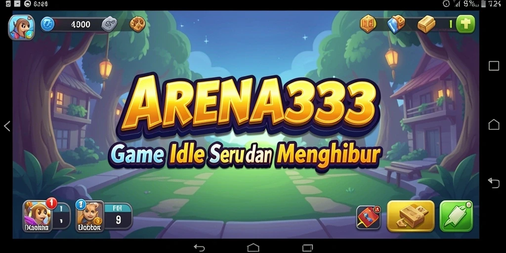 Tampilan gameplay seru dari ARENA333 dengan aksi Idle yang menarik.