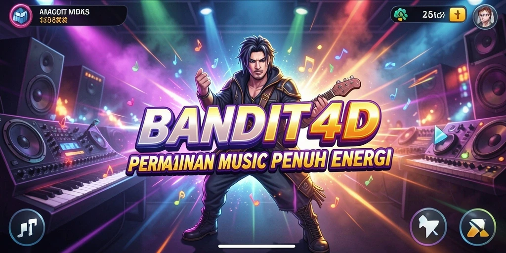 Gambaran gameplay BANDIT4D yang penuh ritme dan energi.