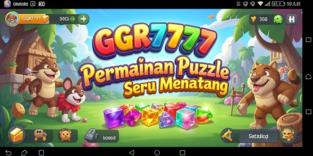 Screenshot dari gameplay GGR7777 menampilkan teka-teki yang menantang.