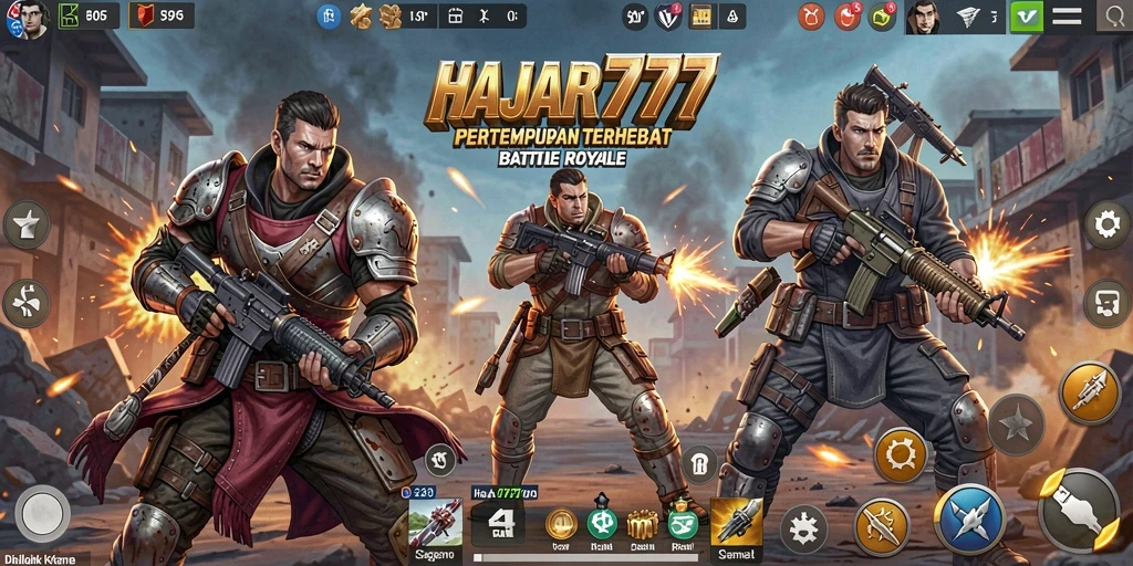 Screenshot gameplay yang menampilkan aksi mendebarkan di HAJAR777.