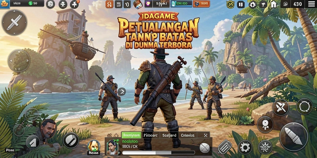Gameplay <strong>IDAGAME</strong> yang menakjubkan dalam dunia terbuka.