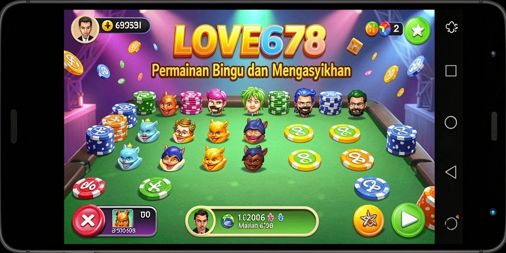 Tampilan permainan Bingo yang penuh warna dan interaktif.