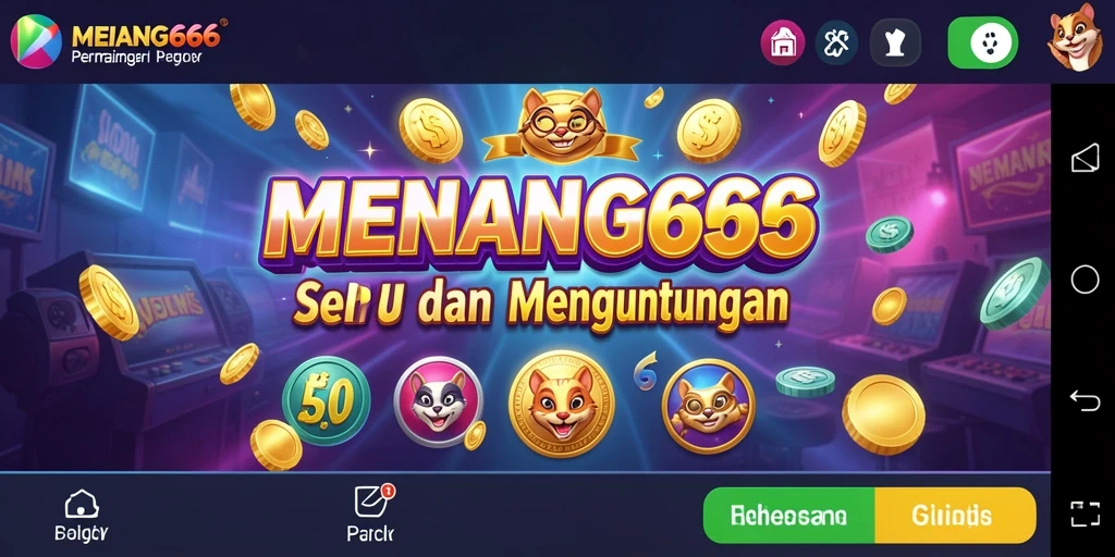 Tangkapan layar gameplay <strong>MENANG666</strong> menampilkan mesin Slot yang menarik dan penuh warna.