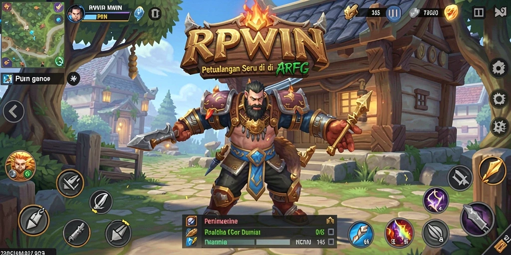 Screenshot menampilkan karakter beraksi dalam pertempuran intens ARPG.