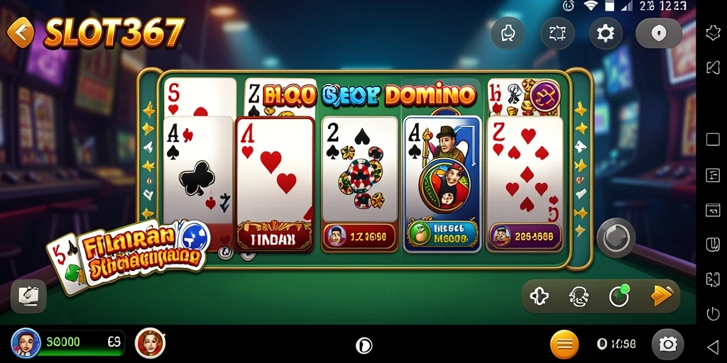 Screenshot menunjukkan gameplay menarik dari SLOT367 di Domino.