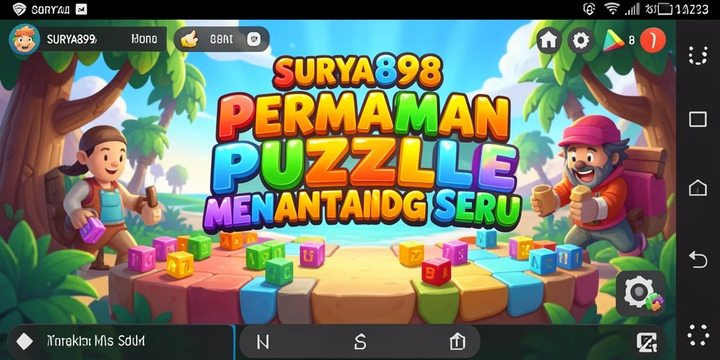 Tampilan gameplay <strong>SURYA898</strong> yang menarik dan seru saat menyelesaikan puzzle.