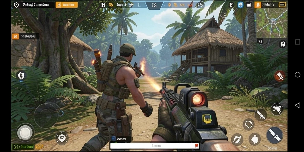 Tampilan gameplay T6 yang intens dan mendebarkan dalam aksi TPS.