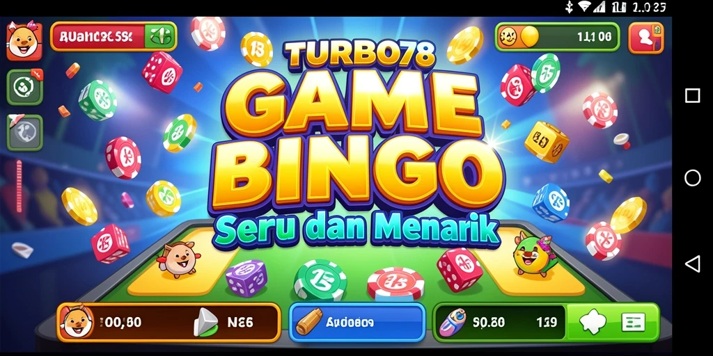 Tampilan gameplay Bingo yang seru dan interaktif di TURBO78.