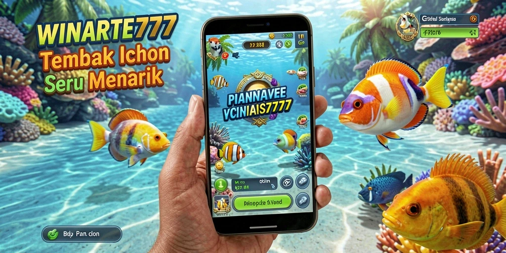Tampilan menegangkan saat menangkap ikan di WINRATE777.