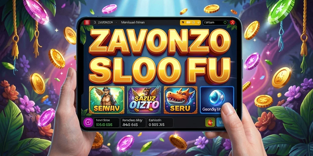 Tampilan gameplay menarik dari ZAVONZO dengan efek visual yang memukau.
